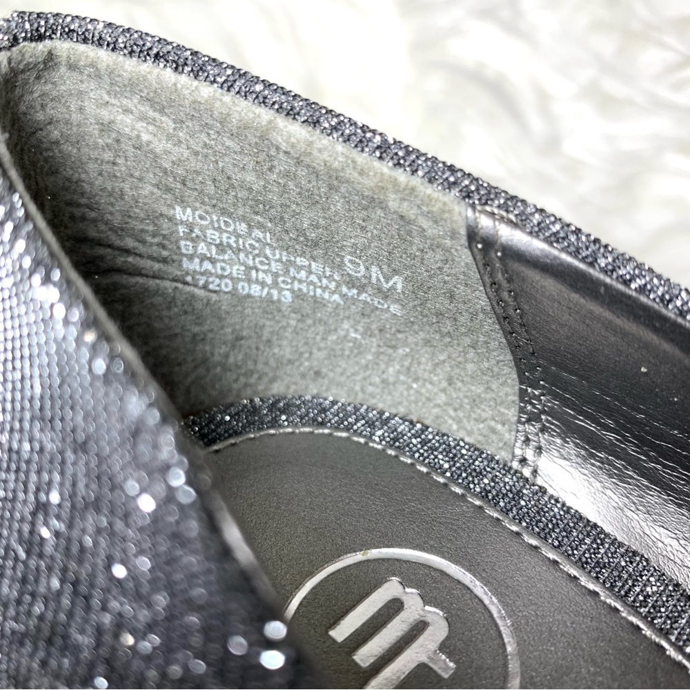 Sparkling Pewter Silver Glitter Pumps Metallic High Heel Party Shoes Formal NIB - Picture 7 of 10